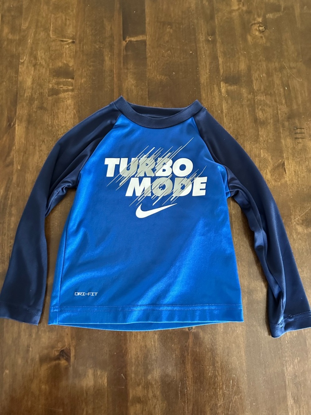 Nike Boys Toddler 2T Long‎ Sleeve Tee Dri Fit School Sports Soccer Practice